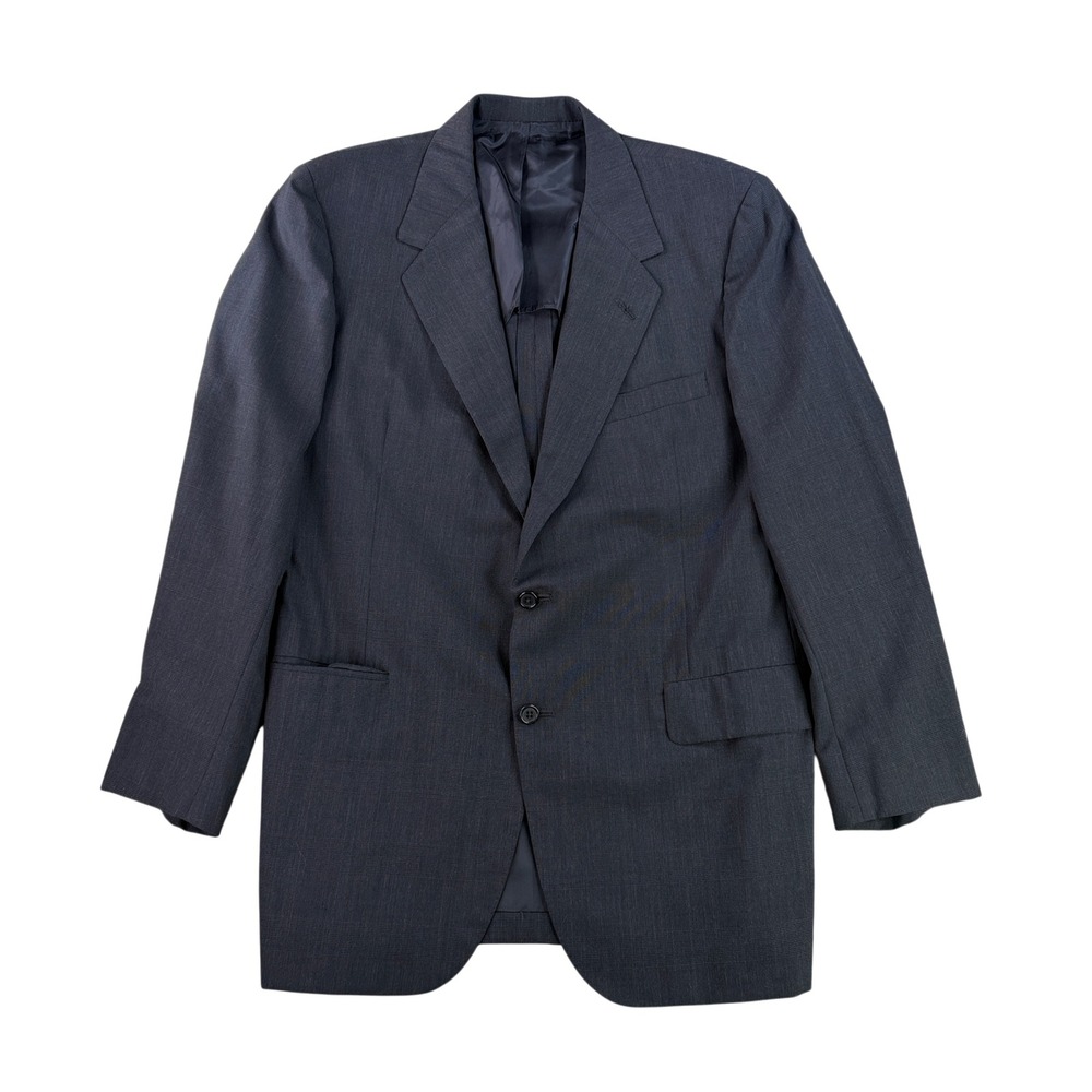 Oxxford Clothes Sport Coat Mens 42 T Gray Plaid Super 100s Wool Blazer